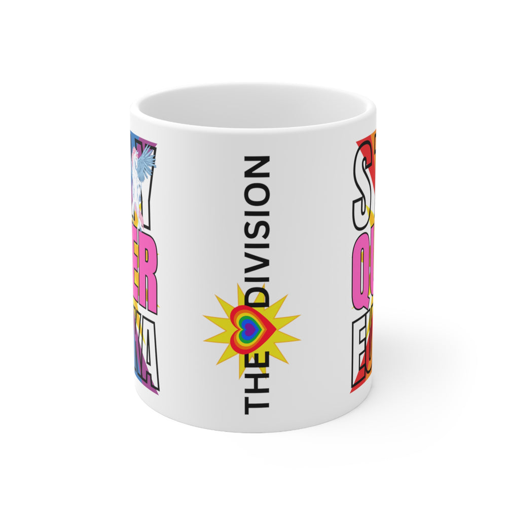 Stay Queer Eureka mug logo images