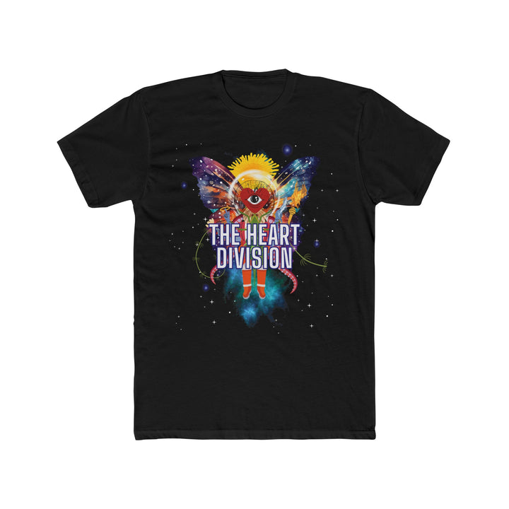 "We Come in Peace" Unisex T-Shirt, front, in black