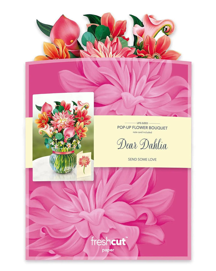Dear Dahlia Pop-Up Card by FreshCut Paper