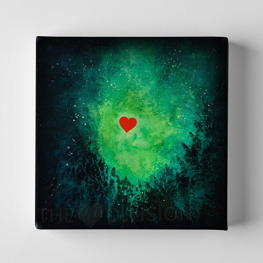 "Green Cave Heart #4" Print front image