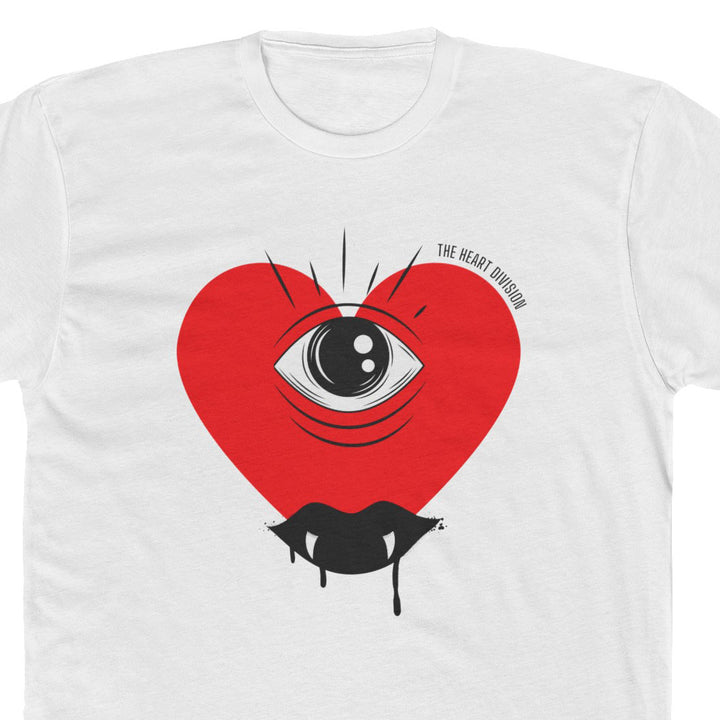 "Love at First Bite" Unisex T-Shirt close up of design