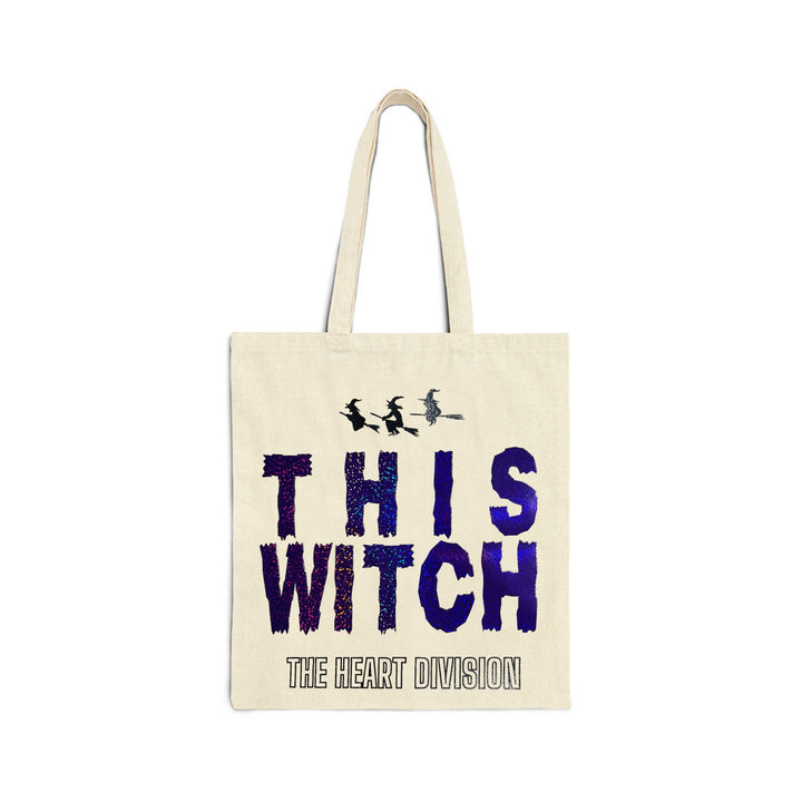 The Heart Division "This Witch"  Cotton Canvas Tote Bag