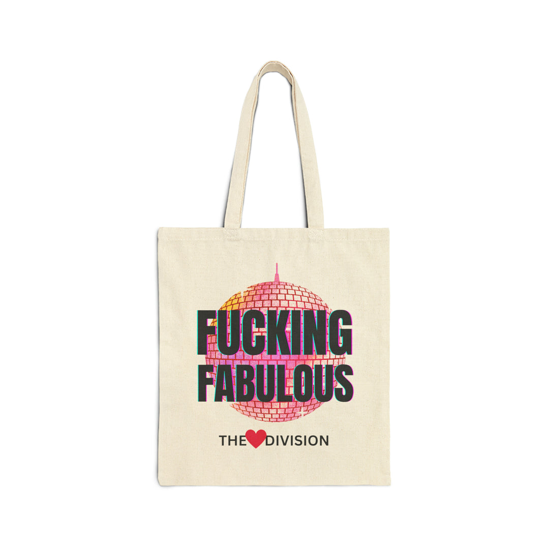 The Heart Division "FUCKING FABULOUS" Candid Candy Hearts Cotton Canvas Tote Bag