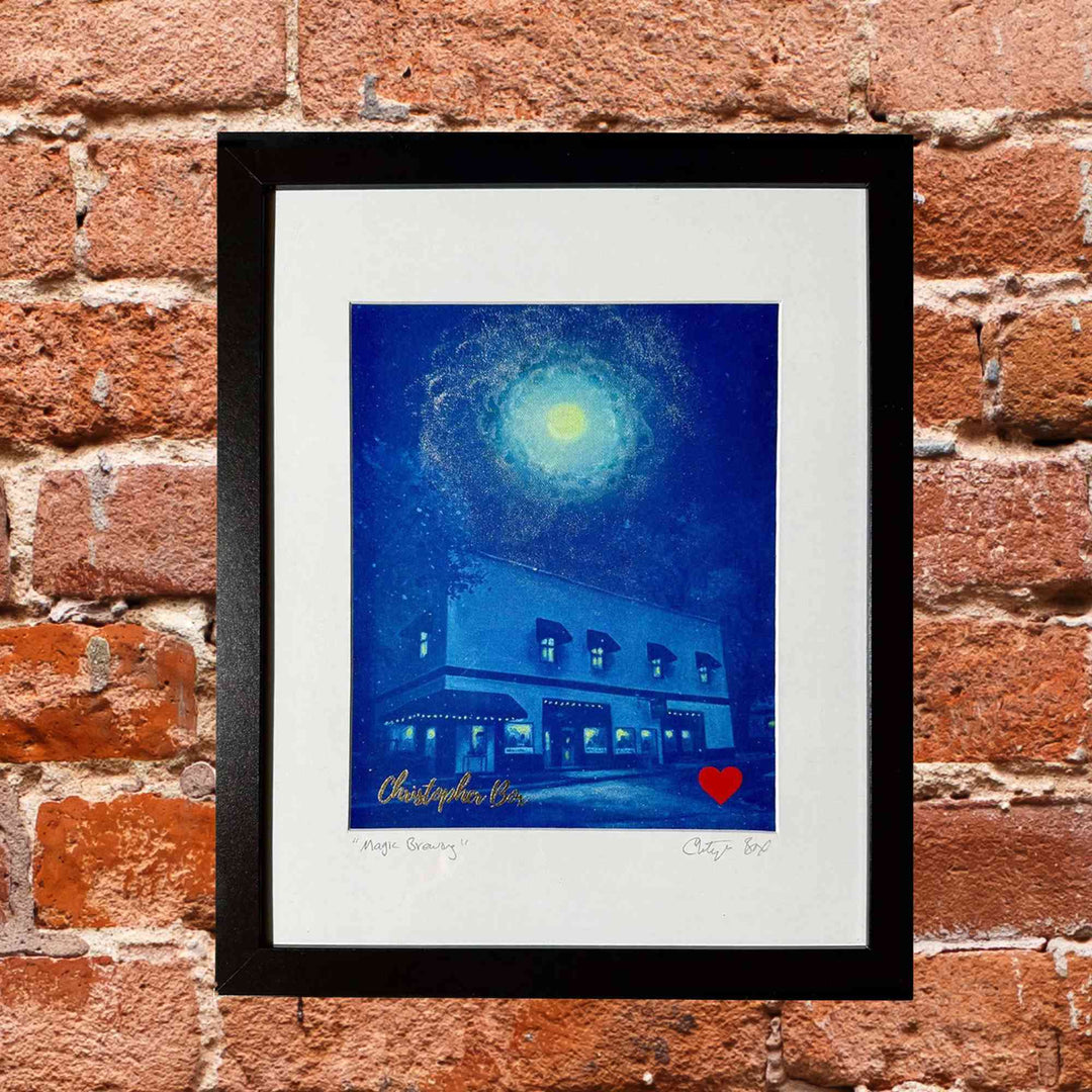 Moonlight Belongs to Dreamers: Love Letters to Eureka, Magical Brew , FRAMED & Matted 11x14 Cyanotype