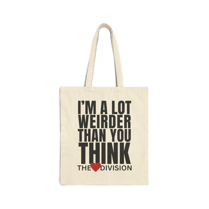 The Heart Division "I'm a lot weirder than you think" Octopus Astronaut Cotton Canvas Tote Bag