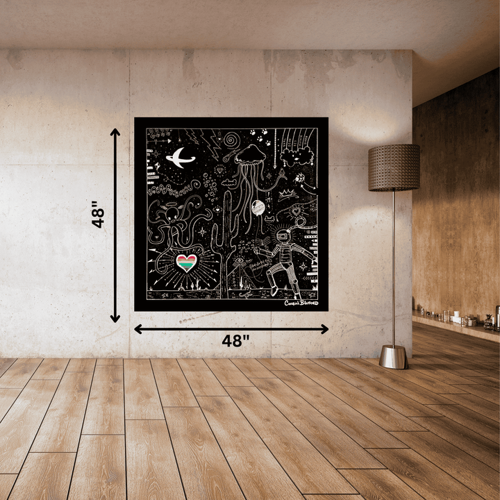 Homage to Keith Haring - "Gay Fever Dream" #1 Original Acrylic 48"x 48" Corbin Bluford