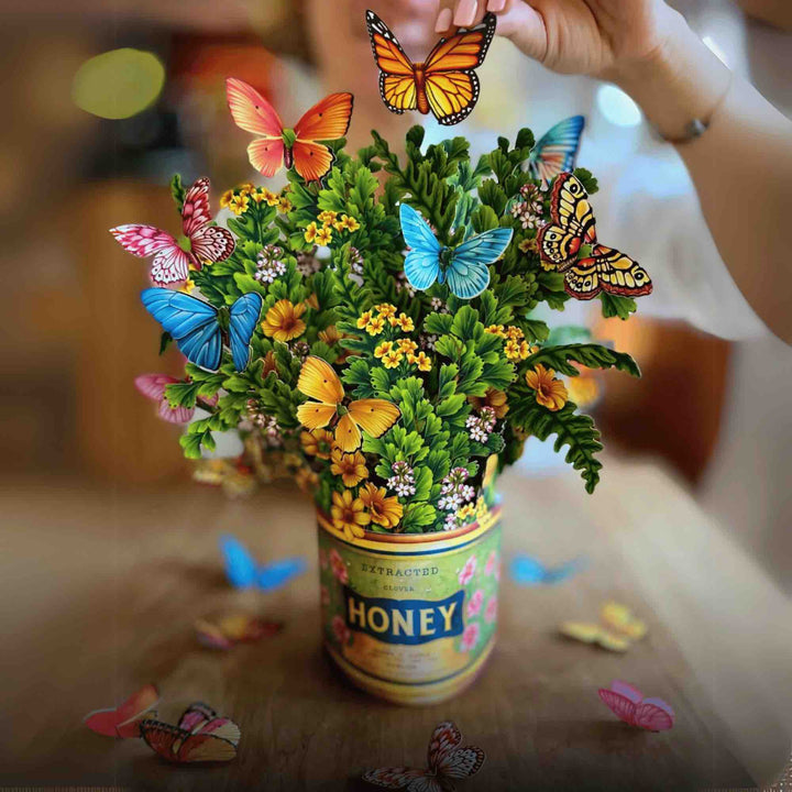 Butterflies & Buttercups Pop-Up Greeting  Card by FreshCut Paper