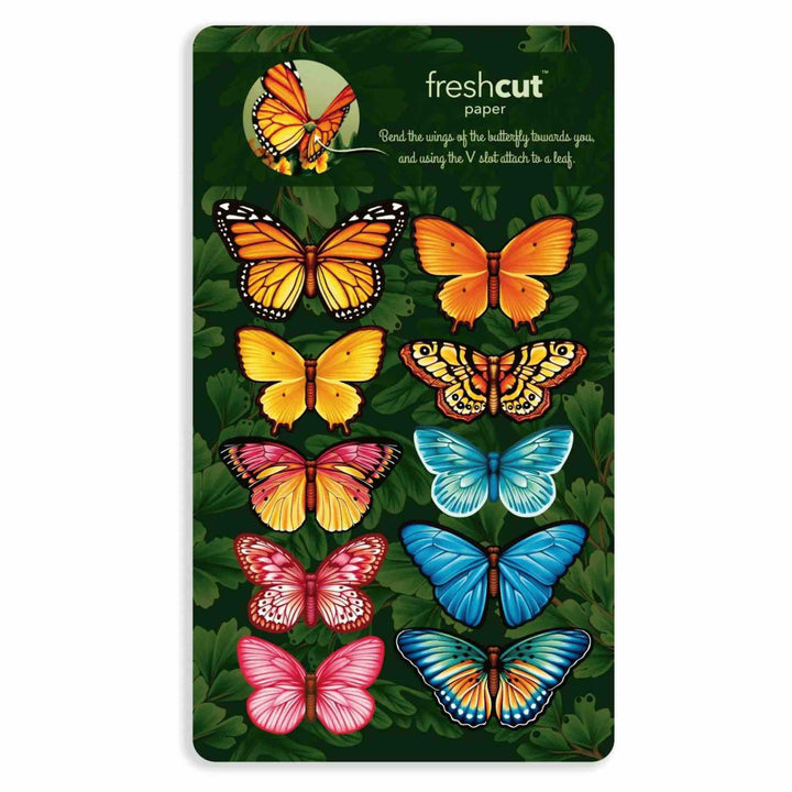 Butterflies & Buttercups Pop-Up Greeting  Card by FreshCut Paper