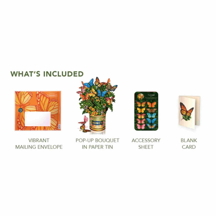 Butterflies & Buttercups Pop-Up Greeting  Card by FreshCut Paper