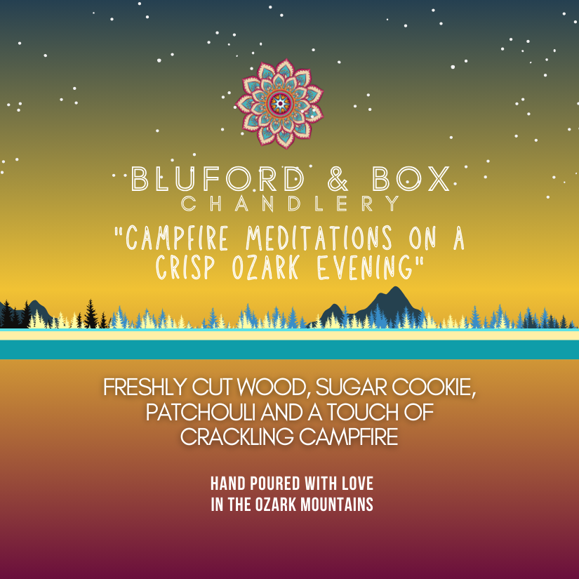Bluford & Box Chandlery - “Campfire Meditations On A Crisp Ozark Evening” Candle, by The Heart Division