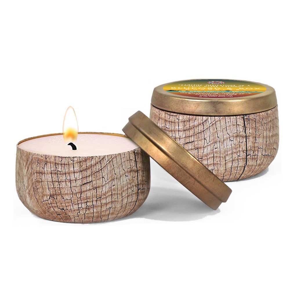 “Campfire Meditations On A Crisp Ozark Evening” Hand-Poured Candle side image