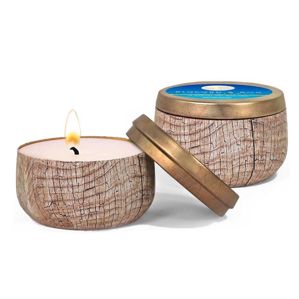 "A midnight hike with you" candle side image