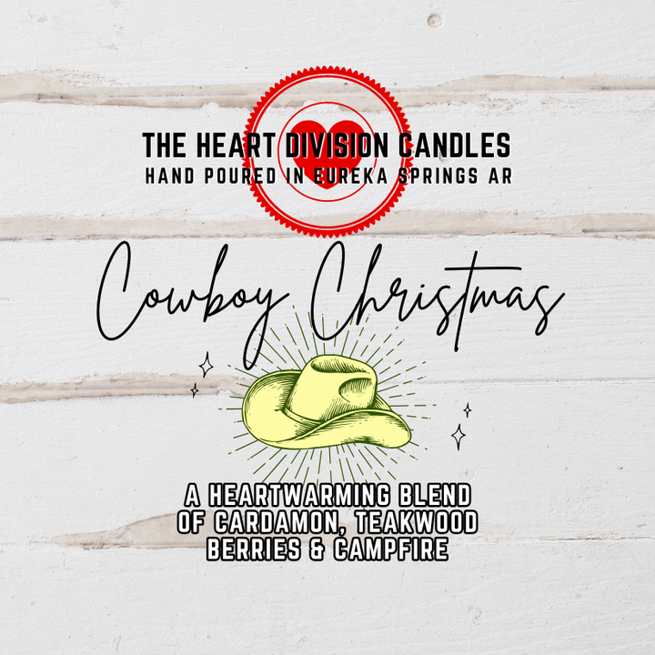 The Heart Division Candle Company - "Cowboy Christmas" Candle, by The Heart Division