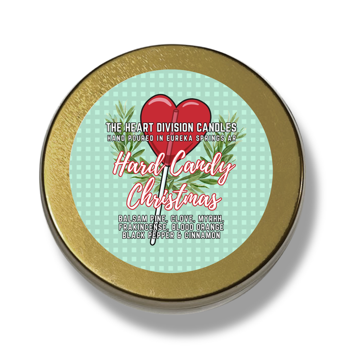 The Heart Division Candle Company - "Hard Candy Christmas" Candle, by The Heart Division