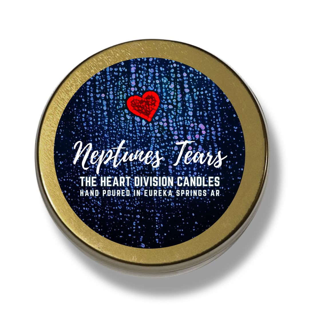 The Heart Division Neptune's Tears Hand Poured Candle Top
