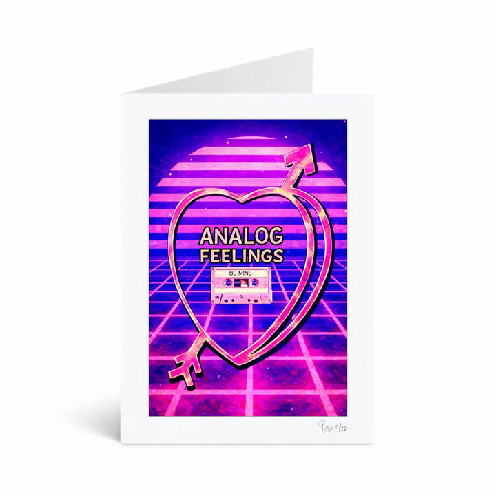 Analog Feelings, Candid Candy Conversation Hearts, 5x7 Greeting Card | FREE USPS SHIPPING