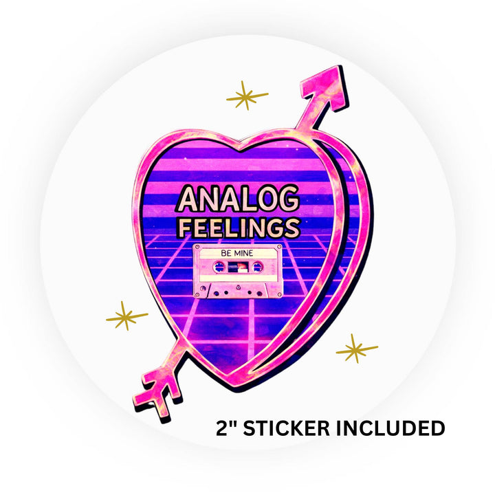 Analog Feelings, Candid Candy Conversation Hearts, 5x7 Greeting Card | FREE USPS SHIPPING