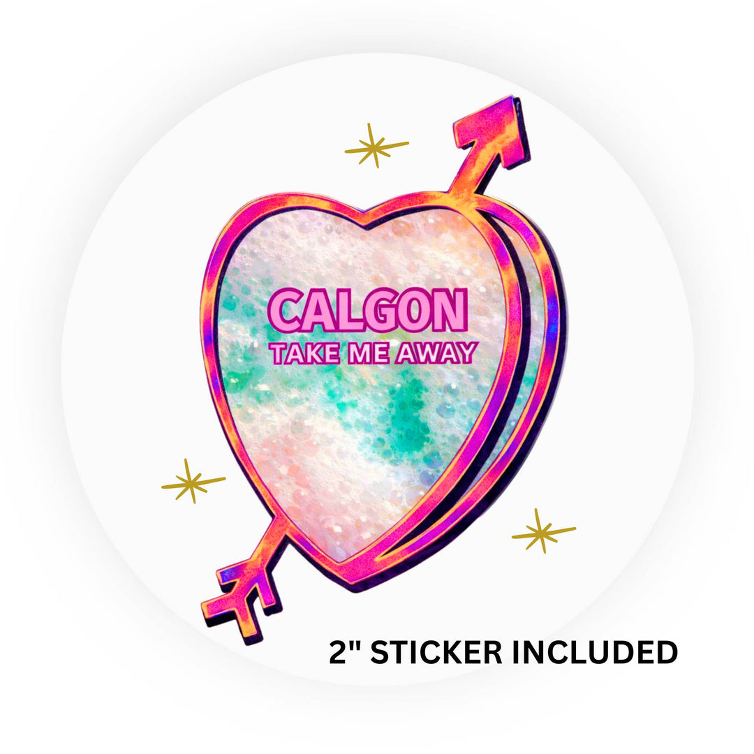 Calgon Take Me Away, Candid Candy Conversation Hearts, 5x7 Greeting Card | FREE USPS SHIPPING