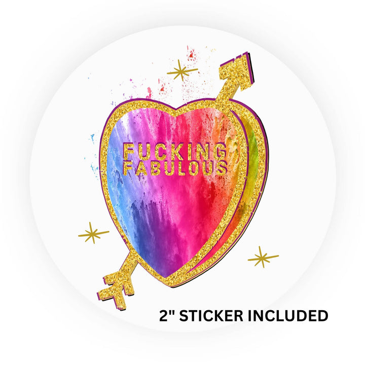 Fucking Fabulous, Candid Candy Conversation Hearts, 5x7 Greeting Card | FREE USPS SHIPPING