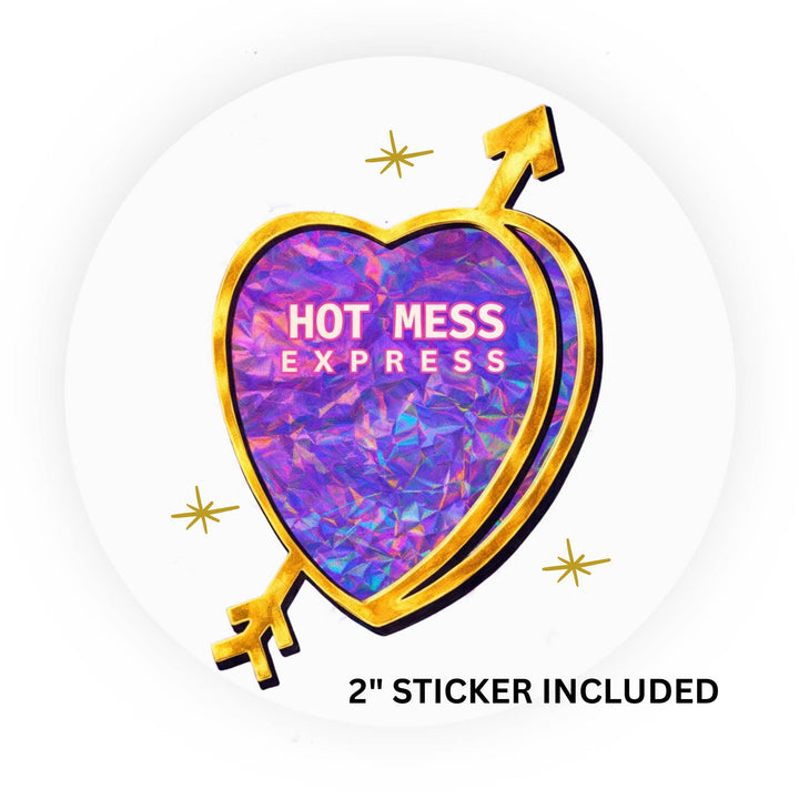 Hot Mess Express, Candid Candy Conversation Hearts, 5x7 Greeting Card | FREE USPS SHIPPING