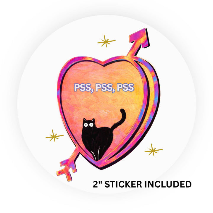 PSS PSS PSS, Candid Candy Conversation Hearts, 5x7 Greeting Card | FREE USPS SHIPPING