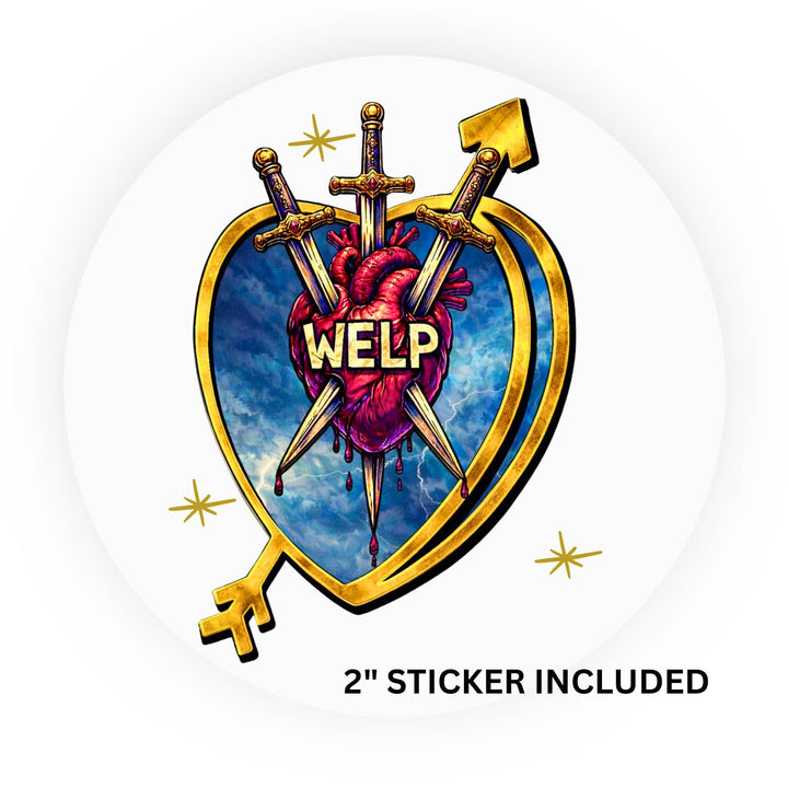 Welp, Candid Candy Conversation Hearts, 5x7 Greeting Card | FREE USPS SHIPPING