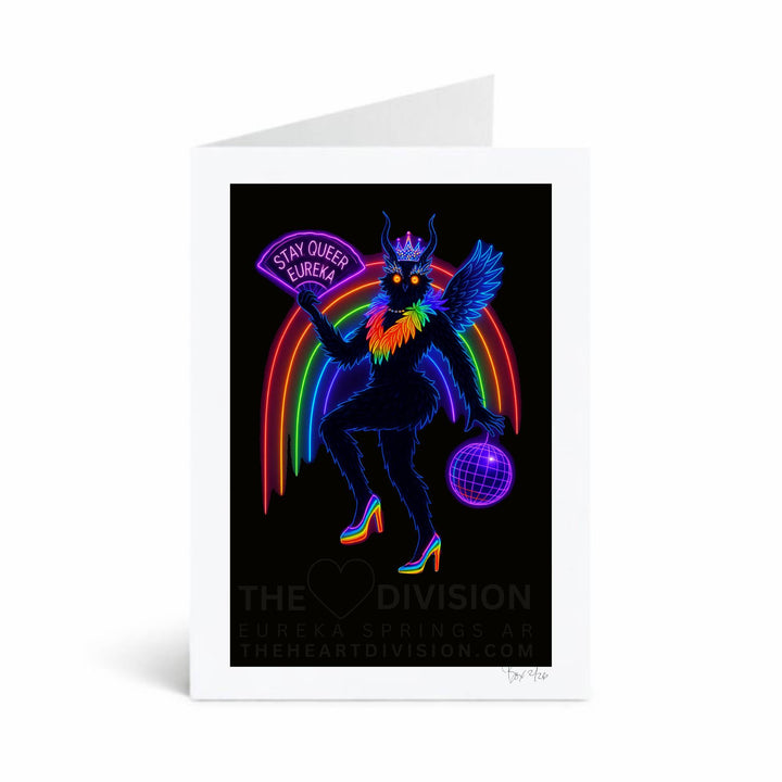 Cryptid Cookout Series,#9  Mothqueen Realness, 5x7 Greeting Card