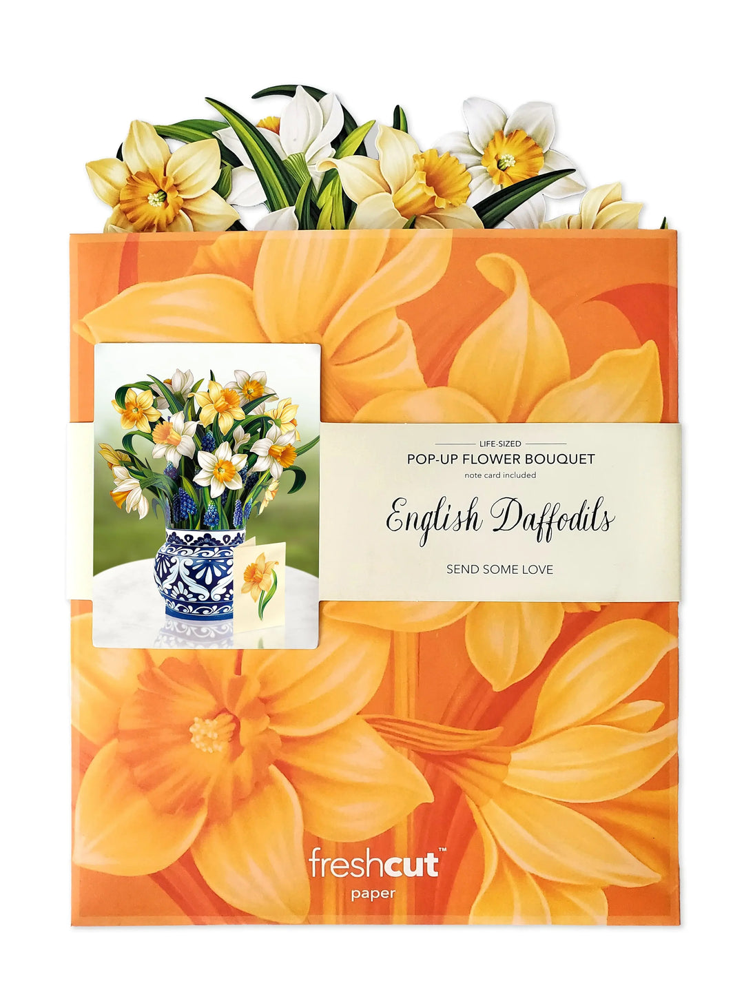 Daffodils Pop-Up Greeting Card by FreshCut Paper