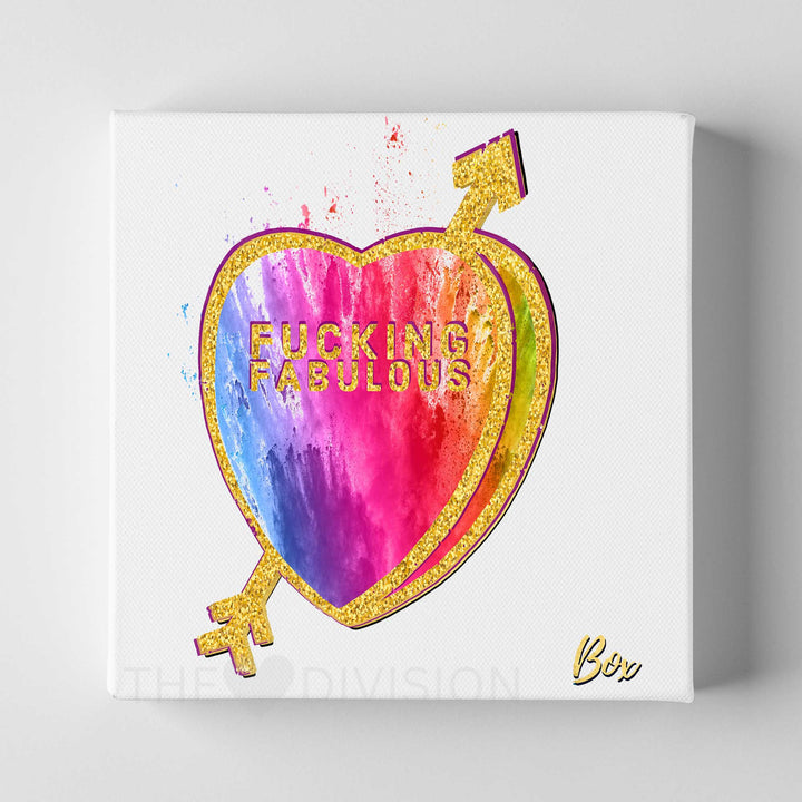 Candid Candy Hearts - "Fucking Fabulous" 8" x 8" Print