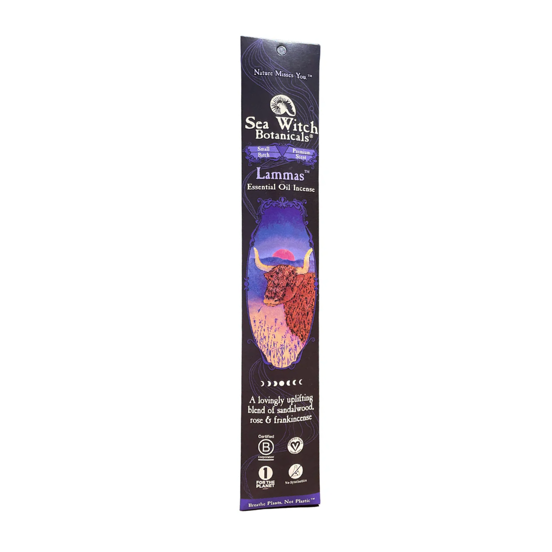 Sea Witch Botanical Incense Packaging Lammas