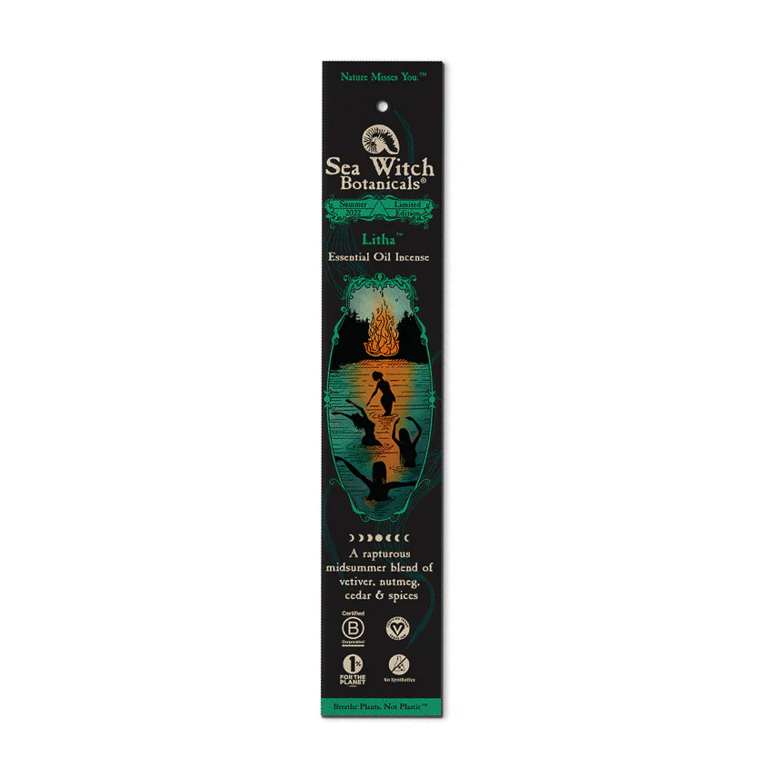Sea Witch Botanical Incense Packaging Lithia