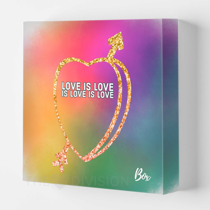 Candid Candy Hearts - "Love Is Love, Is Love, Is Love" 8" x 8" Print