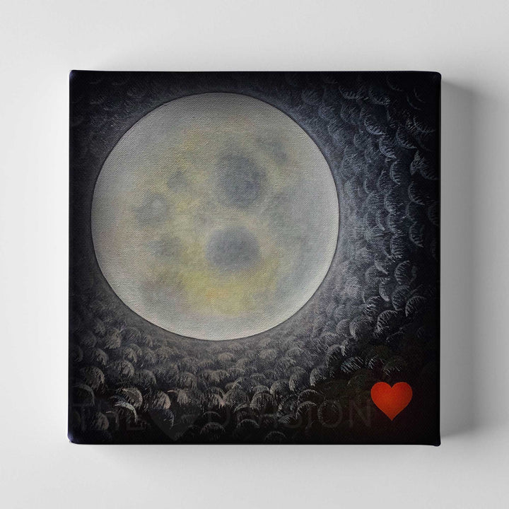 The "Follow Your Heart" Series - "Talking To The Moon #1"  - 8" x 8" Print