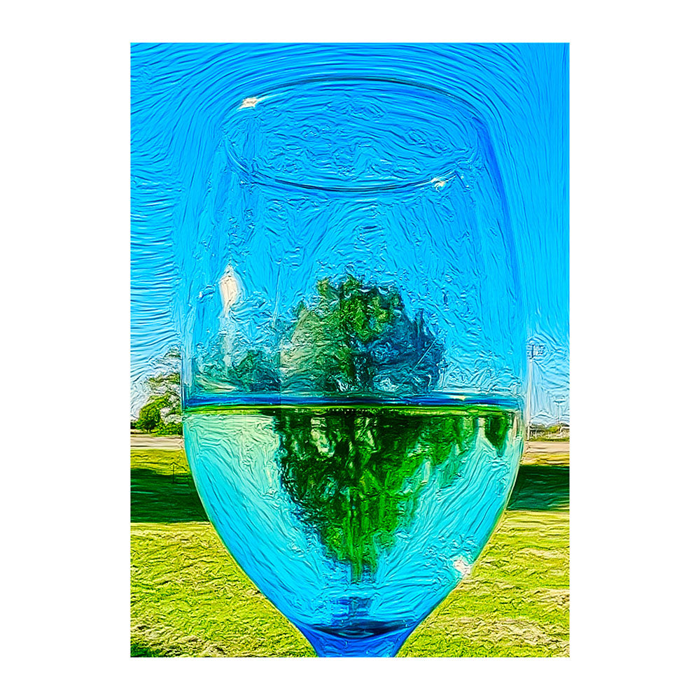 "Pinot Grigio Reflections" - The "I Love Eureka" Photography Print Series