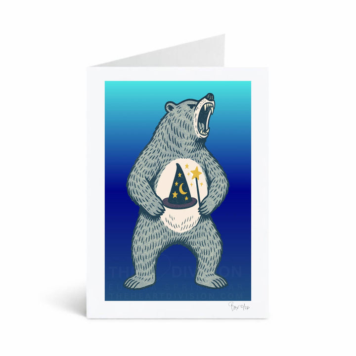 Real Life Care Bears Series, Wizard Heart,5x7 Greeting Card