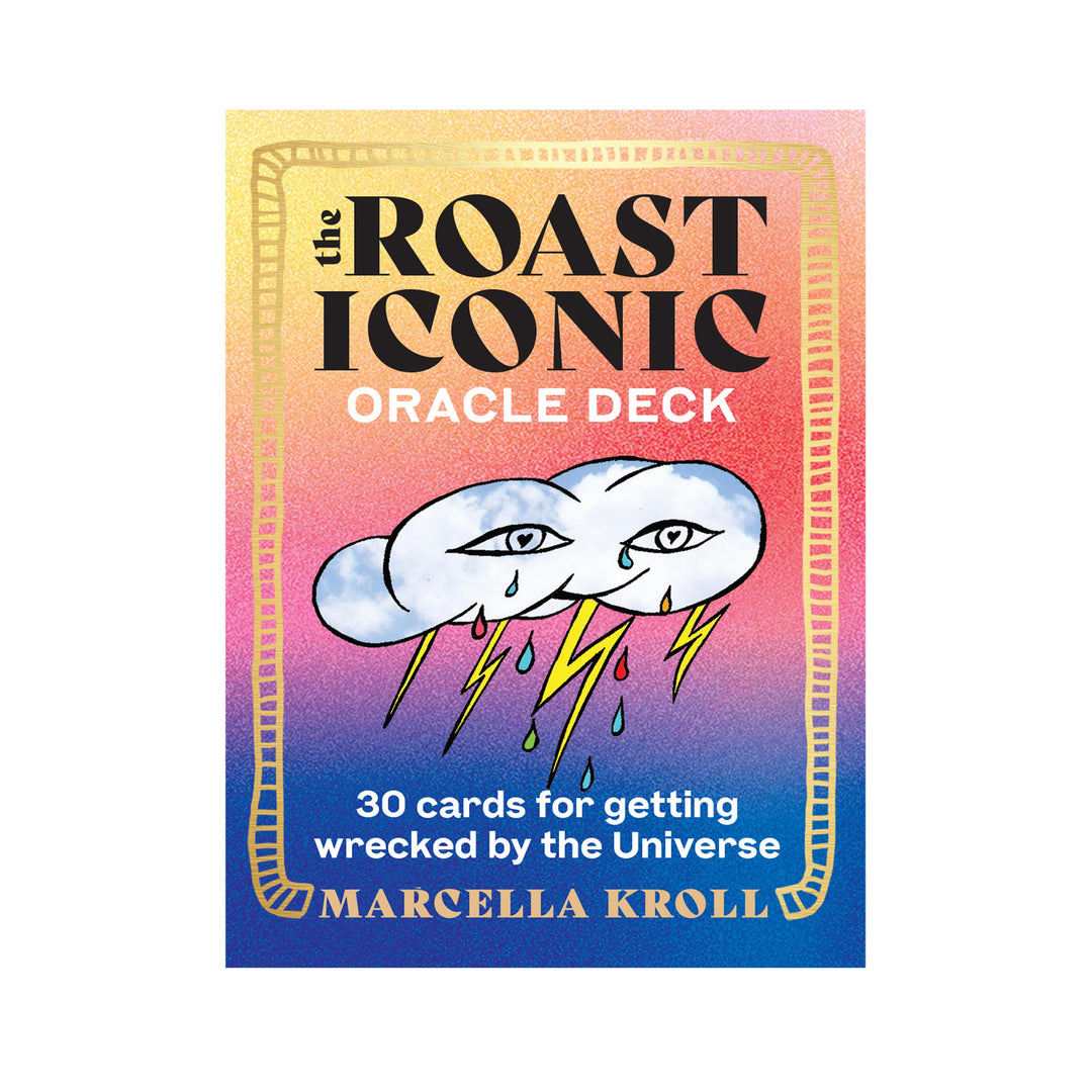 The Roast Iconic oracle deck front packaging