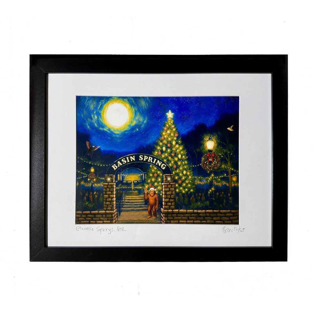 Print of Basin Spring in Eureka Springs Arkansas