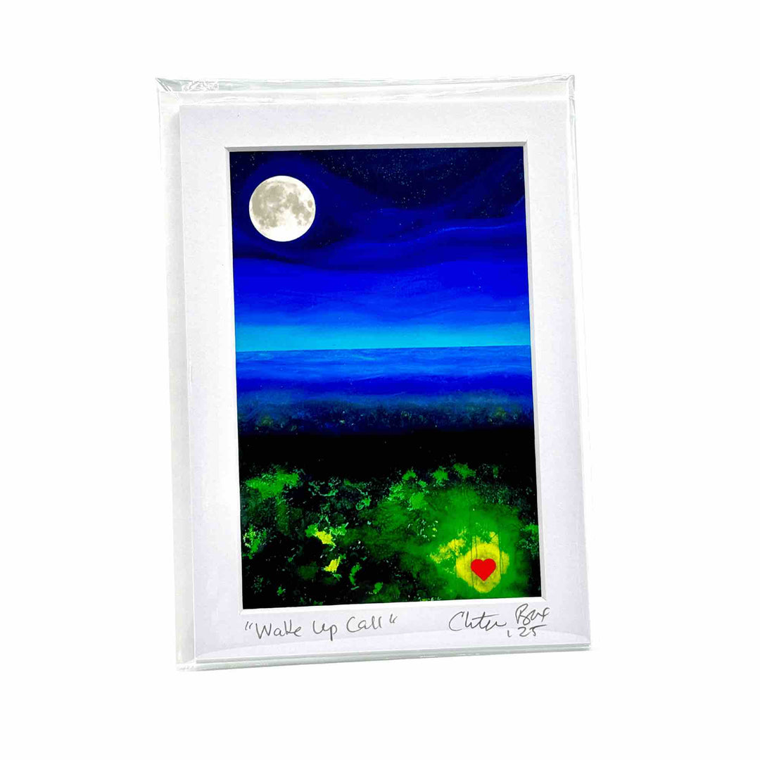 Greeting card art print Follow Your Heart Series - "The Awakening Heart"