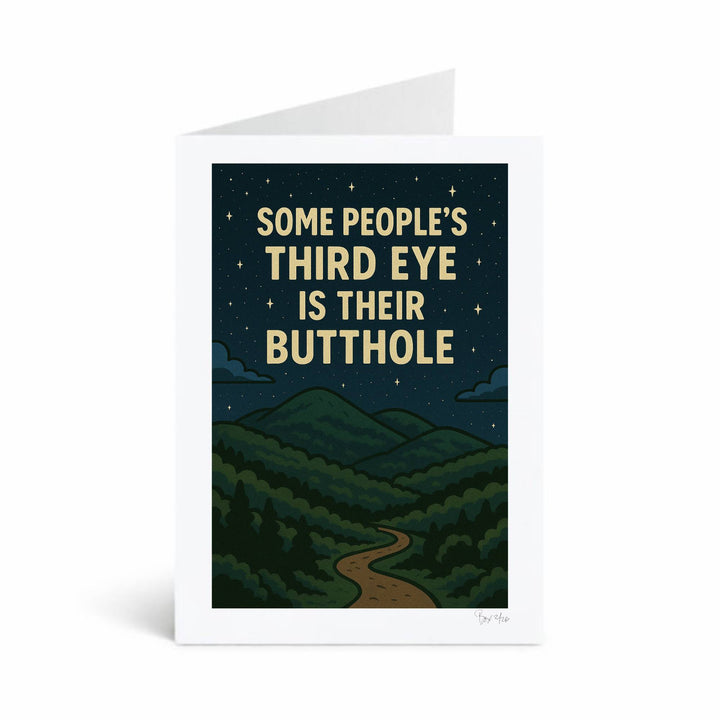 Unfiltered Affection Series #5 "Third Eye Brown", 5x7 Matted Greeting Card Photo Print