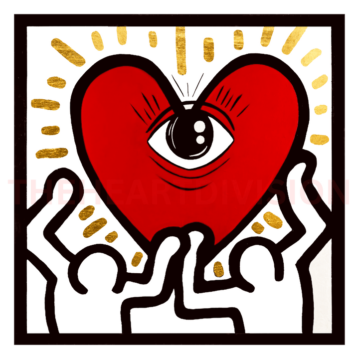 Homage to Keith Haring - "What Would Keith Do" #1 Original Acrylic 48"x 48"
