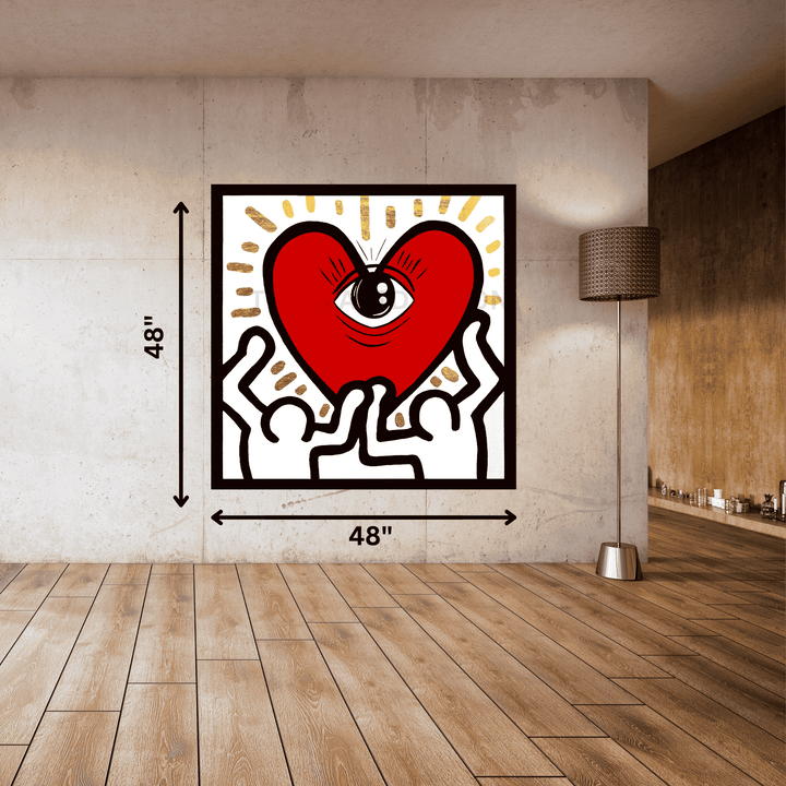 Homage to Keith Haring - "What Would Keith Do" #1 Original Acrylic 48"x 48"