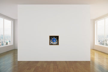 The Little Heart Series - Cave Heart Blue #1 Last Tag Original Acrylic 12
