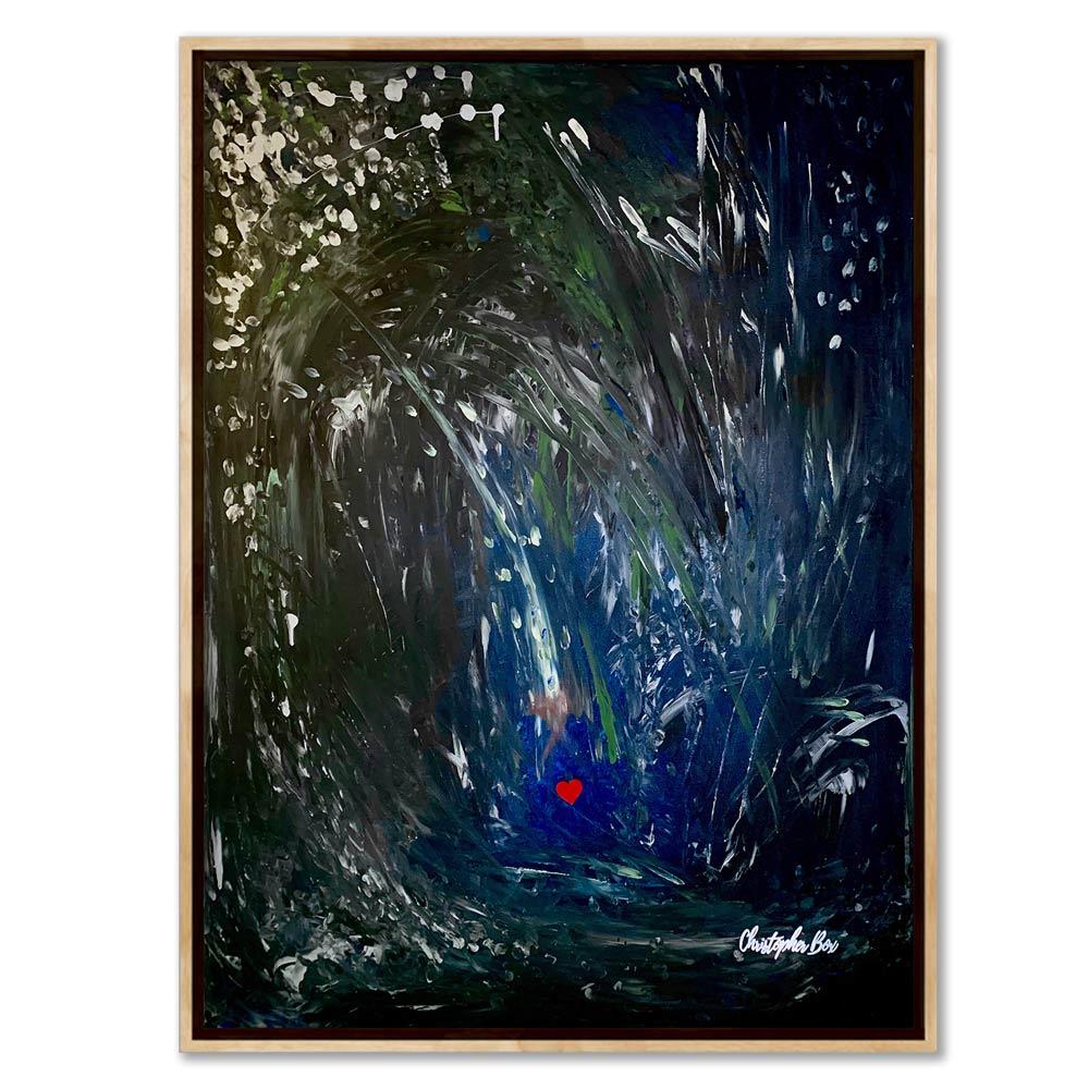 The Little Heart Series - Crash into Me Original Acrylic 38"x50"