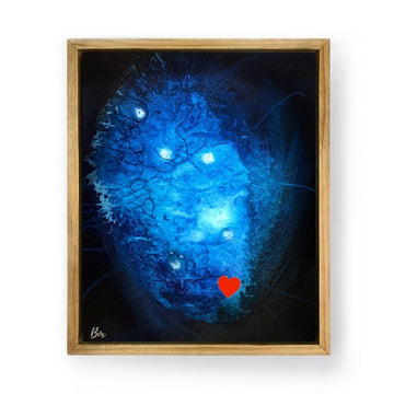 The Little Heart Series - Deep Heart #2  Original Acrylic 16