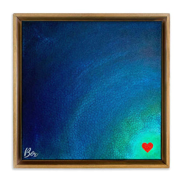 The Little Heart Series - Deep Heart The Day You Left  Original Acrylic 12
