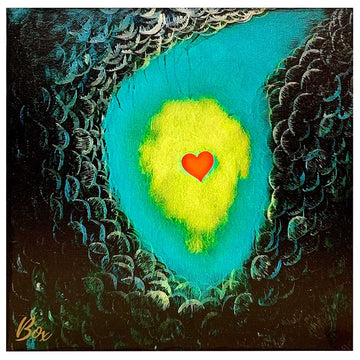 The Little Heart Series - Enlightenment Canvas Panel Print 12"x12"