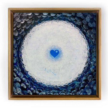 The Little Heart Series - Frozen Heart #2 Original Acrylic 12