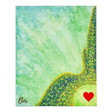The Little Heart Series - Sea Castle Heart #3 Original Acrylic 8