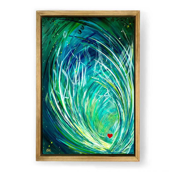The Little Heart Series - Seaweed Hearts #3 Original Acrylic 24"x 36"