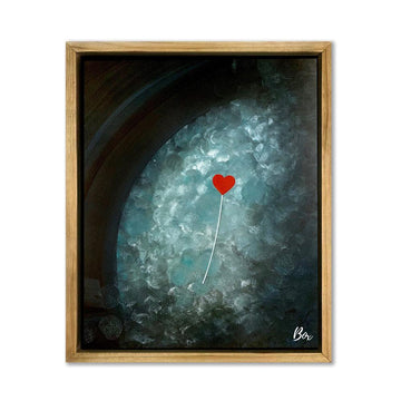 The Little Heart Series - Untethered Heart 1 Original Acrylic 16